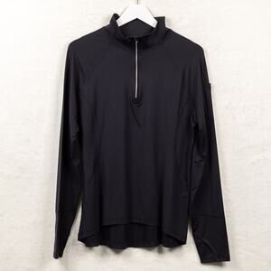 BLOQUV Mock Neck Zip Top UPF 50 Sun Protective Relaxed Fit Black Womens Sz XXL